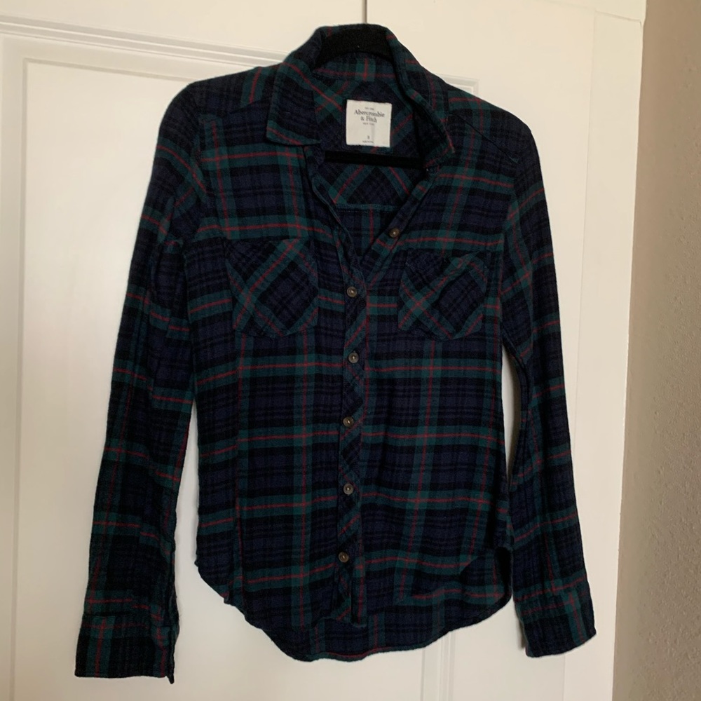 Plaid button down shirt